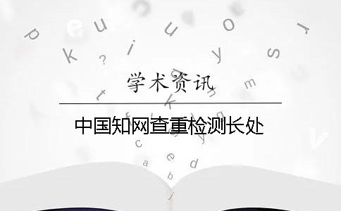 中國學術查重檢測長處
