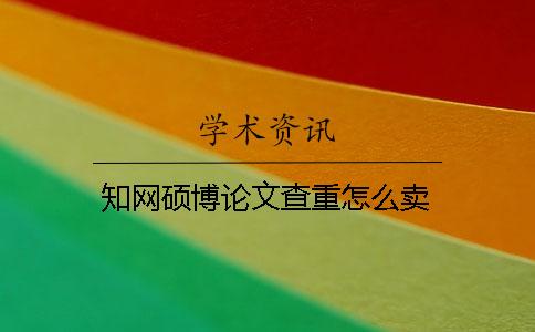 學(xué)術(shù)碩博論文查重怎么賣(mài)