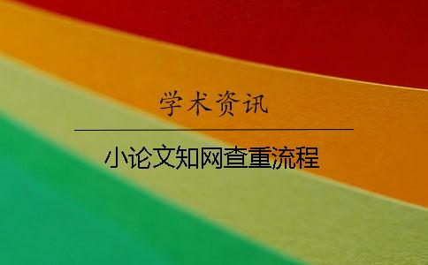 小論文學(xué)術(shù)查重流程