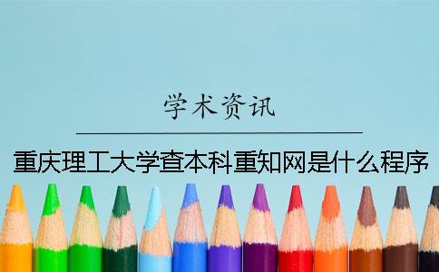重慶理工大學(xué)查本科重學(xué)術(shù)是什么程序